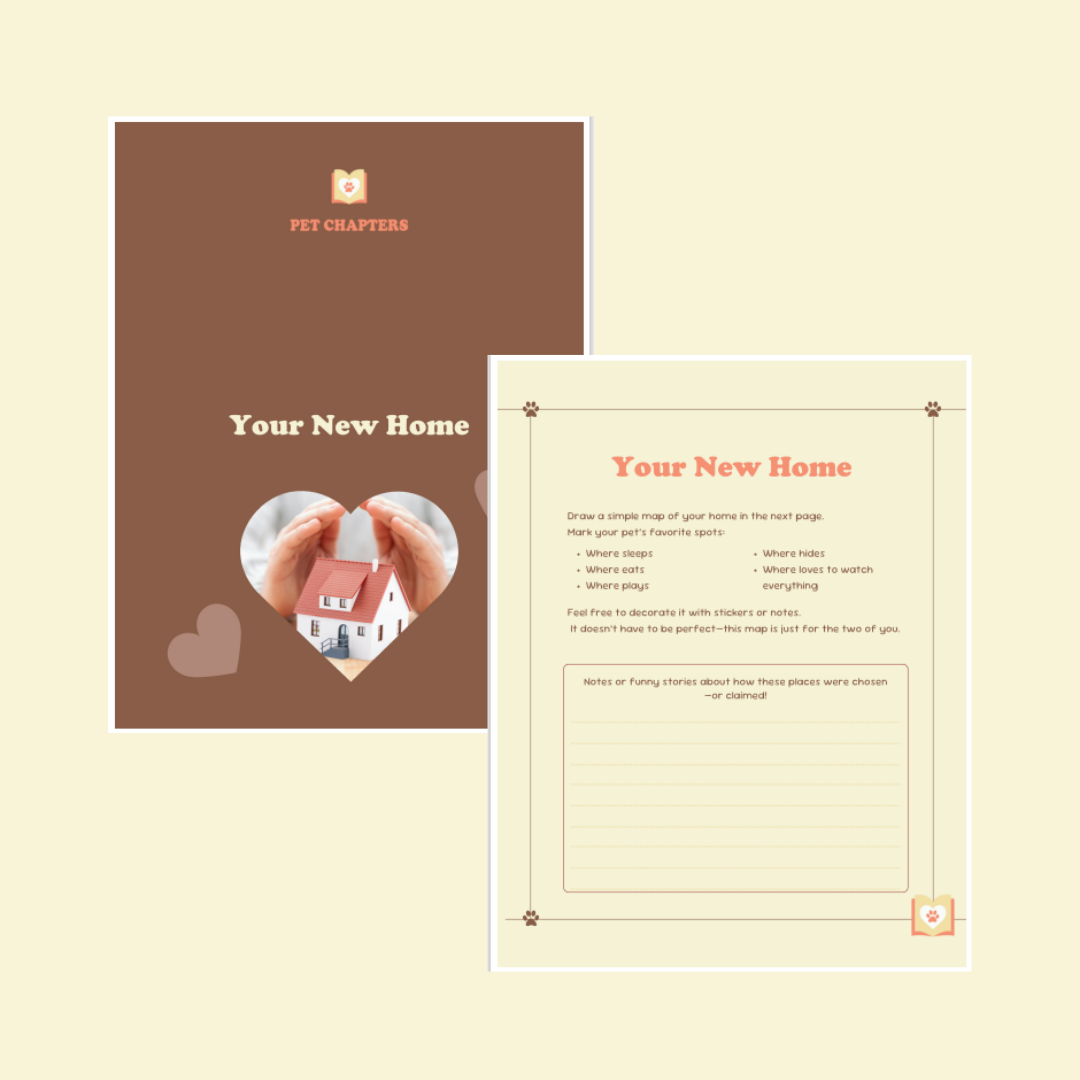 Welcome Journal for Pets | Pet Memory Book for First Year Memories