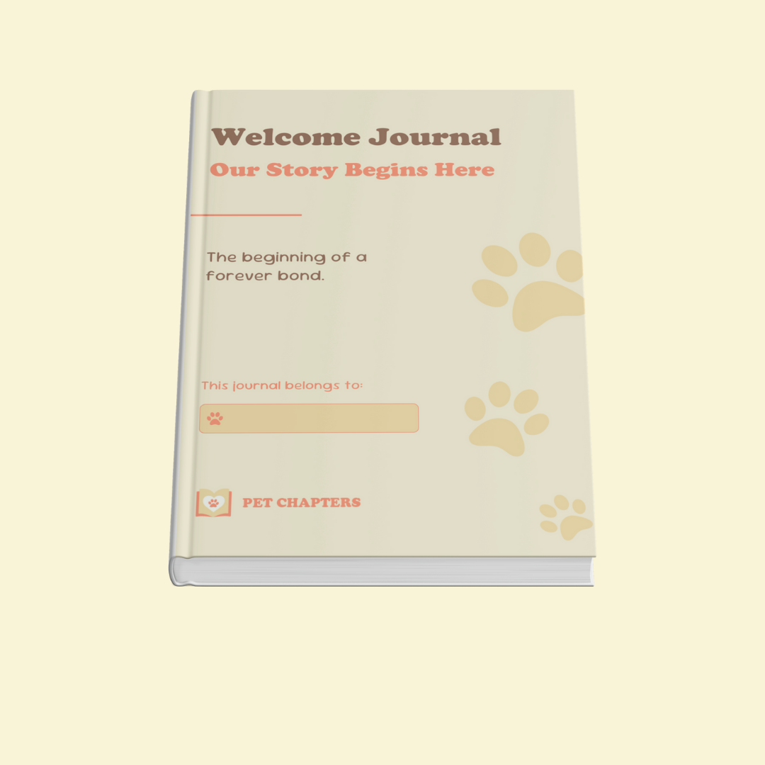 Welcome Journal for Pets | Pet Memory Book for First Year Memories